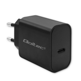 Qoltec Super Quick PD charger | USB-C | 20W | 5-12V | 1.67-3A | Black