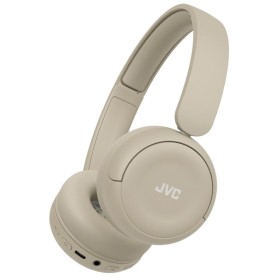 JVC HA-S59W Auscultadores Com fios e sem fios Fita de cabeça Música Dia-a-dia USB Type-C Bluetooth Bege