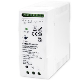Qoltec Stable DIN Rail Power Supply with UPS function | 40W