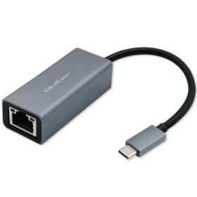 Qoltec Network Adapter USB-C 3.1 | RJ45 | Ethernet | 1000Mb/s | Aluminum
