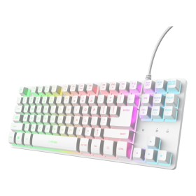 Trust GXT 833W Thado TKL teclado Jogos USB QWERTY Inglês (Estados Unidos) Branco