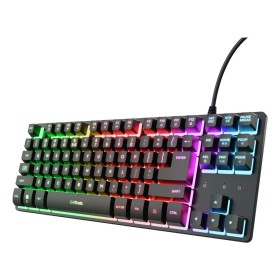 Trust GXT 833 Thado TKL teclado Jogos USB QWERTY Inglês (Estados Unidos) Preto