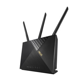 ASUS 4G-AX56 router sem fios Gigabit Ethernet Dual-band (2,4 GHz   5 GHz) Preto