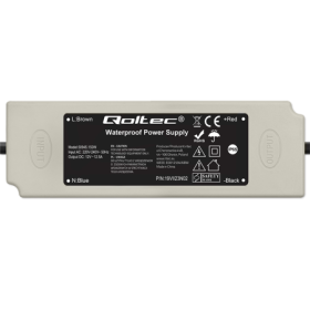 Qoltec LED Driver IP67 150W | 12V | 12.5A | Waterproof | White