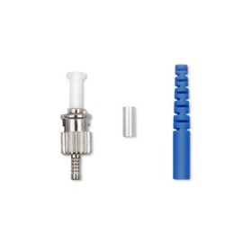 Qoltec Fiber optic ST connector | Singlemode | 3.0mm | Mounting set | 200pcs.