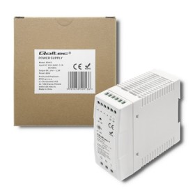 Qoltec DIN rail power supply | 60W | 24V | 2.5A | White | Slim
