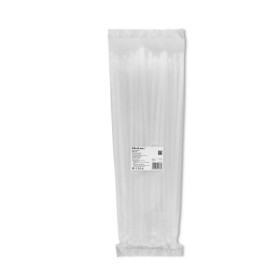 Qoltec Reusable Self-locking cable tie | 7.2*400 mm | Nylon UV | White