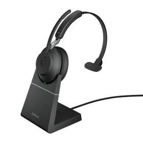 Jabra Evolve2 65 Auscultadores Sem fios Fita de cabeça Escritório Call center USB Type-A Bluetooth Suporte de carregamento Preto