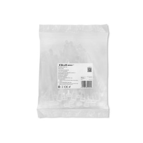 Qoltec Reusable Self-locking cable tie | 7.2*100 mm | Nylon UV | White