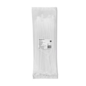 Qoltec Reusable Self-locking cable tie | 7.2*300 mm | Nylon UV | White