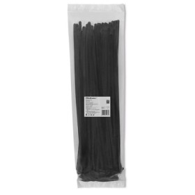 Qoltec Reusable Self-locking cable tie | 7.2*400 mm | Nylon UV | Black