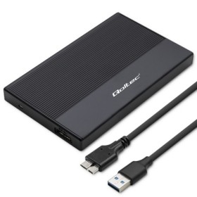 Qoltec Aluminium Enclosure | SSD HDD 2.5'' drive | SATA | USB 3.0 | Super speed 5Gb/s | 2TB | Black