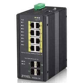Zyxel RGS200-12P Gerido L2 Gigabit Ethernet (10 100 1000) Power over Ethernet (PoE) Preto