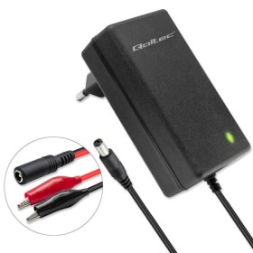 Qoltec Automatic charger for AGM GEL STD 6V 12V battery | 1.5A | Rectifier with LED indicator