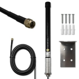 Qoltec 4G LTE antenna | 15dBi | omnidirectional | external | SMA | fibreglass