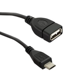 Qoltec Cable USB OTG 2.0 A female | Micro USB B male | 0.2m