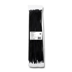 Qoltec Self-locking cable tie | 7.2*400mm | 50 pcs. | Nylon66 | UV | Black