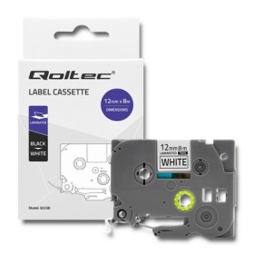 Qoltec Tape for BROTHER TZe-231 | 12mm x 8m | White / Black overprint