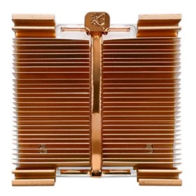 Universal extruded heatsink ribbed | aluminium copper + copper plate