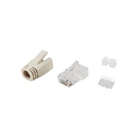 Equip 121176 conector RJ-45 Transparente, Branco