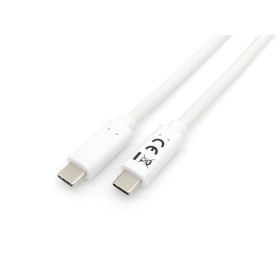 Equip 128361 Cabo USB 3.2 Gen 1 C para C, M M , 1,0 m, PD 60W, 5 Gbps, branco