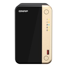 QNAP TS-264 NAS Tower Intel® Celeron® N5095 8 GB 0 TB QNAP QTS Preto, Dourado