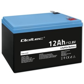 Qoltec LiFePO4 lithium iron phosphate battery | 12.8V | 12Ah | 153.6Wh | BMS