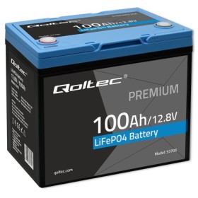 Qoltec LiFePO4 lithium iron phosphate battery | 12.8V | 100Ah | 1280Wh | BMS