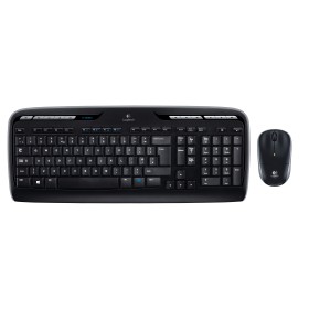 Logitech Wireless Combo MK330 teclado Rato incluído Escritório USB QWERTY Estados Unidos (Internacional) Preto