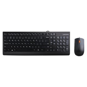 Lenovo 300 teclado Rato incluído Universal USB QWERTY Inglês (Estados Unidos) Preto