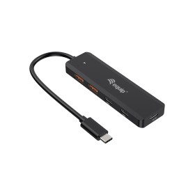 Equip 128966 hub de interface USB 3.2 Gen 2 (3.1 Gen 2) Type-C 10000 Mbit s Preto