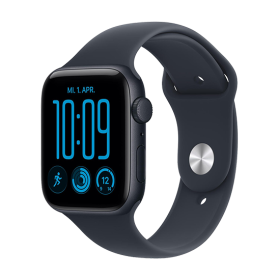 Watch Apple Watch SE 3 (2026) GPS 44mm Midnight Aluminium Case with Navy Blue Sport Band S/M - Midnight