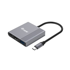 Equip Adaptador 3 em 1 USB-C para HDMI   USB-A   USB PD, 4K 60Hz, 100W USB PD