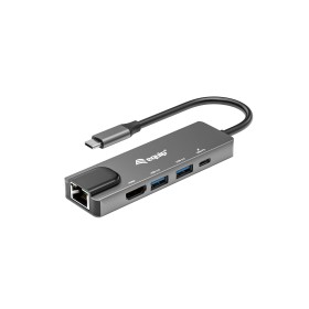 Equip Adaptador multifunções USB-C 5 em 1, HDMI , Gigabit LAN, USB 3.2 GEN1, 100W USB PD