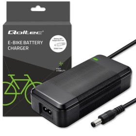 Qoltec Fast Charger for e-bike, electric scooter 36V | 42V | 4A | 5.5*2.1 + power cable