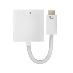 Qoltec Mini DVI adapter male | DVI (24+5) female