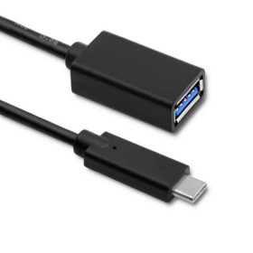 Qoltec Cable USB 3.1 type C male | USB 3.0 A female | 0.5m