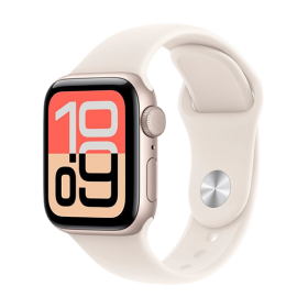 Watch Apple Watch SE 3 (2025) GPS 40mm Starlight Aluminium Case with Sport Band S/M - Starlight