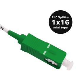 Qoltec PLC Splitter 1x16 | SC/APC - SC/APC | G.657A | Singlemode | 0.9mm
