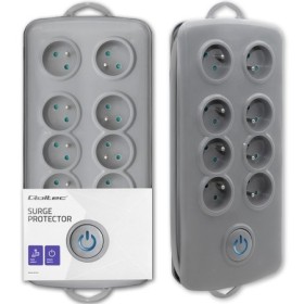 Qoltec Surge protector | 8 sockets | 2.5m | Grey