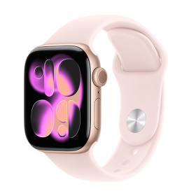 Watch Apple Watch Series 11 (2025) LTE 42mm Rose Gold Case with Light Blush Sport Band S/M - Rose Gold
