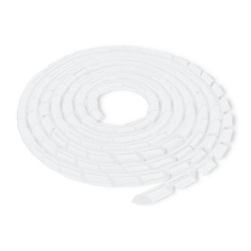 Qoltec Cable organizer 14mm | 10m | White