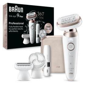 Braun Silk-épil 9 Flex 9-360 3D 40 pinças Rosa, Branco