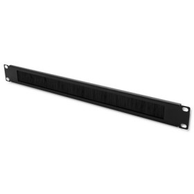 Qoltec Solid steel brush strip for 19" racks | 1U