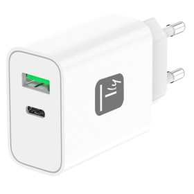 Techly IPW-USB-30WACG carregador de dispositivos móveis Universal Branco AC Carregamento rápido Interior