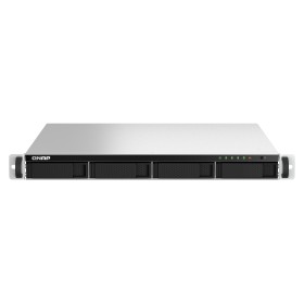 QNAP TS-464U-RP NAS Rack (1U) Intel® Celeron® N5095 8 GB DDR4 0 TB QNAP Turbo System Alumínio, Preto