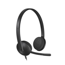 Logitech 981-000475 auscultador Auscultadores Com fios Fita de cabeça Escritório Call center USB Type-A Preto