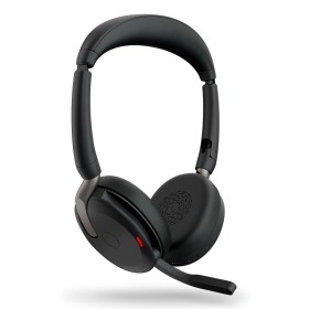 Jabra Evolve2 65 Flex Auscultadores Sem fios Fita de cabeça Escritório Call center USB Type-C Bluetooth Suporte de carregamento