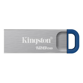Kingston Technology DataTraveler Kyson unidade de memória USB 128 GB USB Type-A 3.2 Gen 1 (3.1 Gen 1) Aço inoxidável