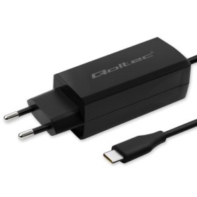 Qoltec 65W GaN Super Fast Charger| 5-20V | 3-3.25A | USB-C 3.1 | Laptop | Smartphone | Tablet